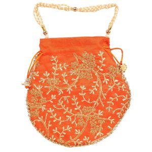 Beaded Hand Embroidered Evening Purse Handbag Vintage Party Wedding Gift >: